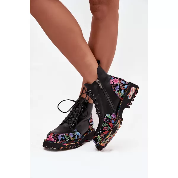  Dámske členkové topánky ARTIKER 57C0180 BLACK 