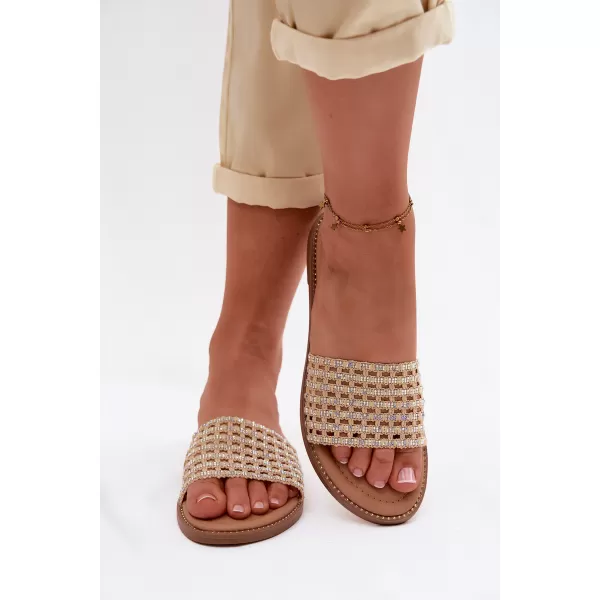  Dámske šľapky BOTO 26SD98-9832 BEIGE 