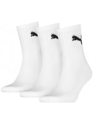 Ponožky PUMA SHORT CREW 3P UNISEX 90611004 WHITE