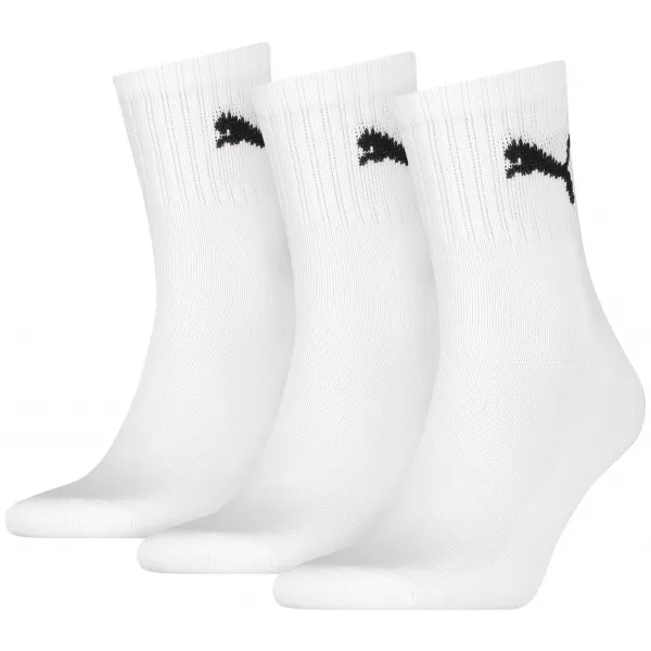  Ponožky PUMA SHORT CREW 3P UNISEX 90611004 WHITE 