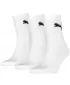Ponožky PUMA SHORT CREW 3P UNISEX 90611004 WHITE