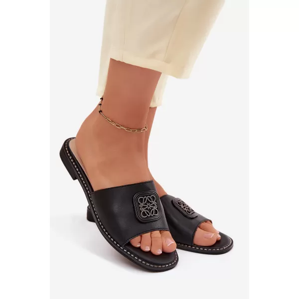  Dámske šľapky S.BARSKI KV61-6019 BLACK 