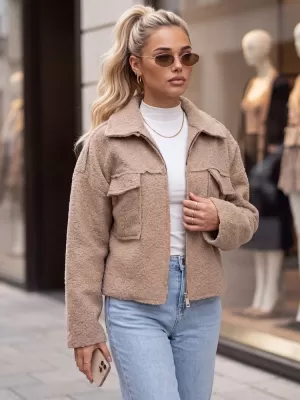Dámska bunda DSTREET 1 TY6105 KARAMELOVÁ