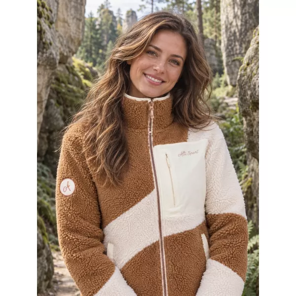  Dámska fleece mikina ALTISPORT IVONA BÉŽOVÁ 