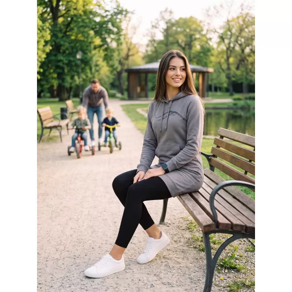  Dámska predĺžená mikina ALTISPORT ALW001419 OCEĽOVO ŠEDÁ 
