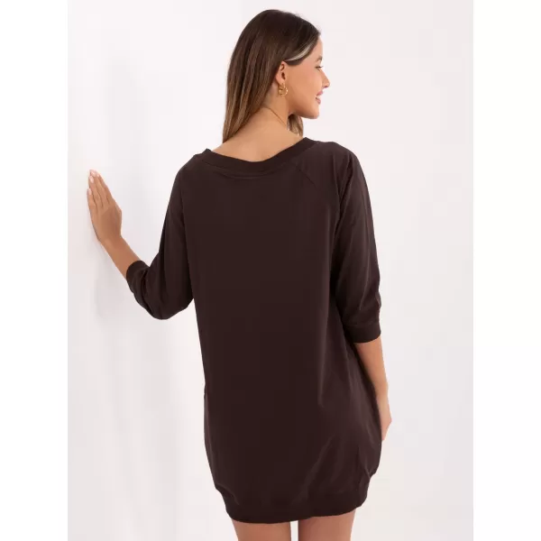  Dámske šaty BASIC FEEL GOOD RV-SK-7203.35P DARK BROWN 