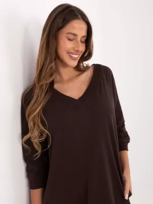 Dámske šaty BASIC FEEL GOOD RV-SK-7203.35P DARK BROWN