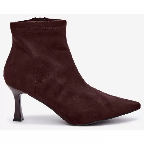  Dámske členkové topánky BOTO 7107 BROWN 