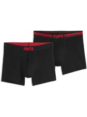 Pánske boxerky PUMA MEN EVERYDAY PLACED LOGO BOXER 2P 93847618 RED COMBO