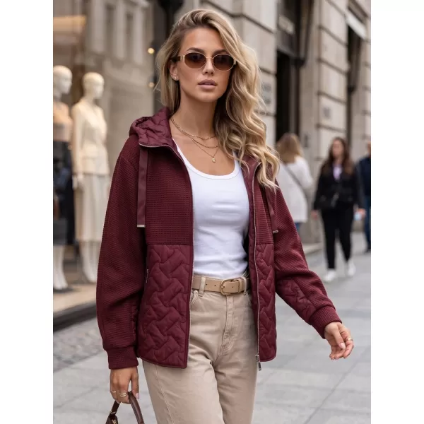  Dámska bunda DSTREET TY5916 BORDOVÁ 