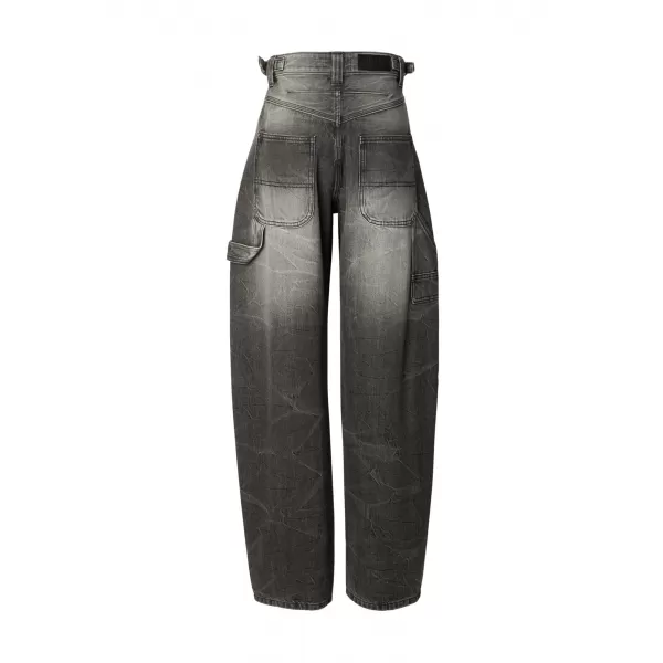  Dámske nohavice URBAN CLASSICS TB8140 BLACK WASHED 