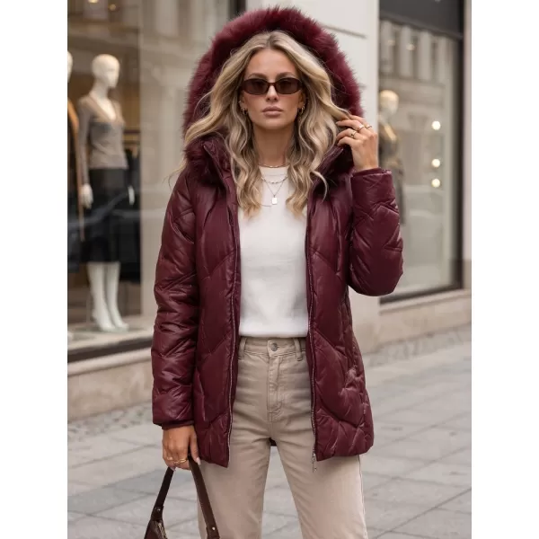 Dámska bunda DSTREET TY5813 BORDOVÁ 