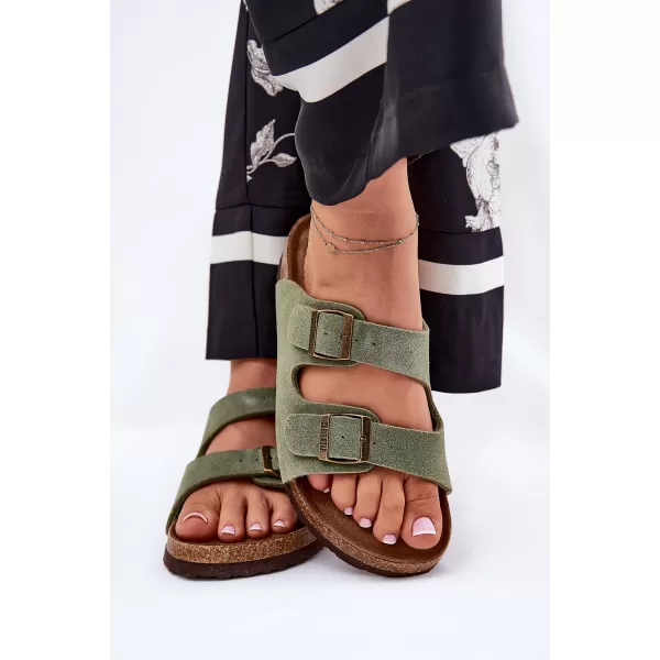  Dámske šľapky BIG STAR SHOES RR274A393 GREEN 
