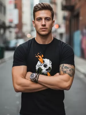 Pánske tričko DSTREET NX084R ČIERNA