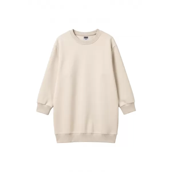  Dievčenské mikinové šaty URBAN CLASSICS UCK8565-02903 WHITE SAND 