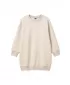 Dievčenské mikinové šaty URBAN CLASSICS UCK8565-02903 WHITE SAND