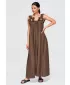 Dámske šaty OMBRE OW-DLR-E0014 BROWN