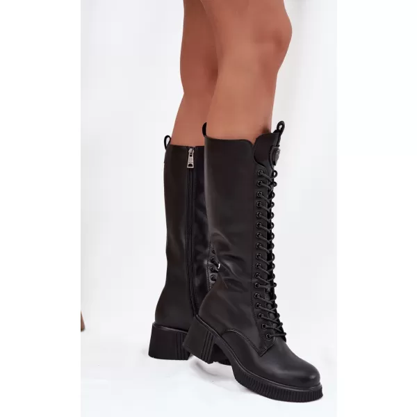  Dámske čižmy VINCEZA 66804 BLACK 
