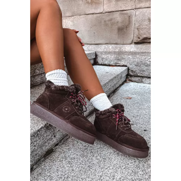  Dámske snehule BIG STAR SHOES UU274312 CHOCOLATE 