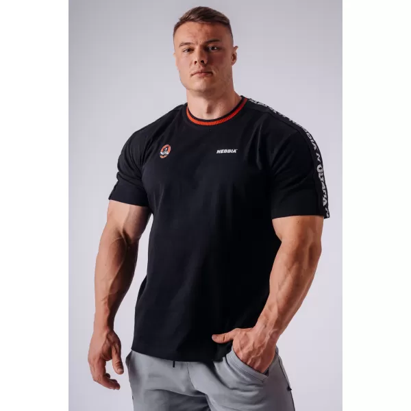  Pánske tričká NEBBIA OLYMPIA MUSCLE COVER 942 BLACK 