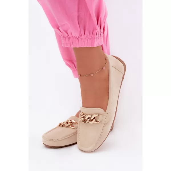  Dámske mokasíny BOTO XA011 BEIGE 