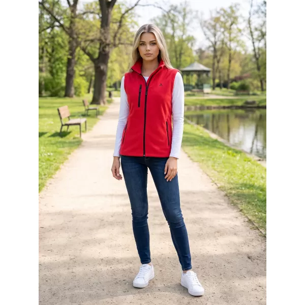  Dámska fleece vesta ALTISPORT ALW002525 ČERVENÁ 