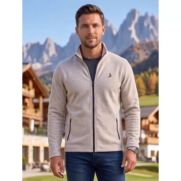  Pánska fleece mikina ALTISPORT ALM002852 STRIEBORNÝ MELÍR 