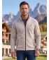 Pánska fleece mikina ALTISPORT ALM002852 STRIEBORNÝ MELÍR