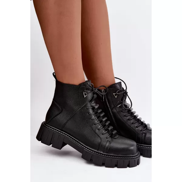  Dámske členkové topánky D&A JC62-1044 BLACK 