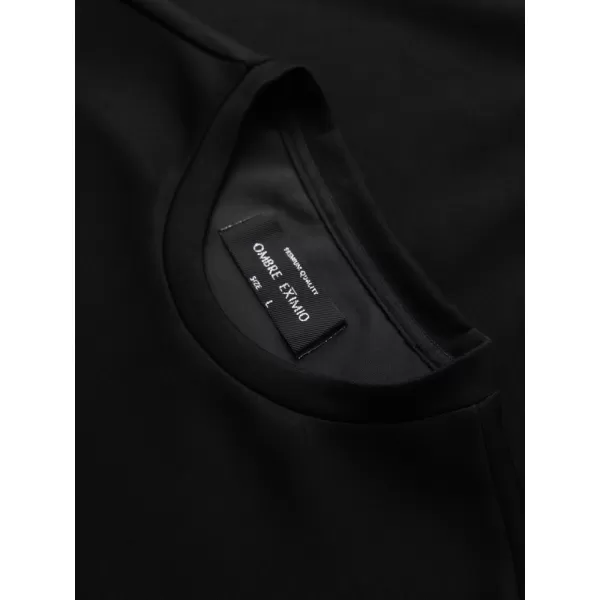  Pánska mikina OMBRE OM-SSNZ-0271 BLACK 