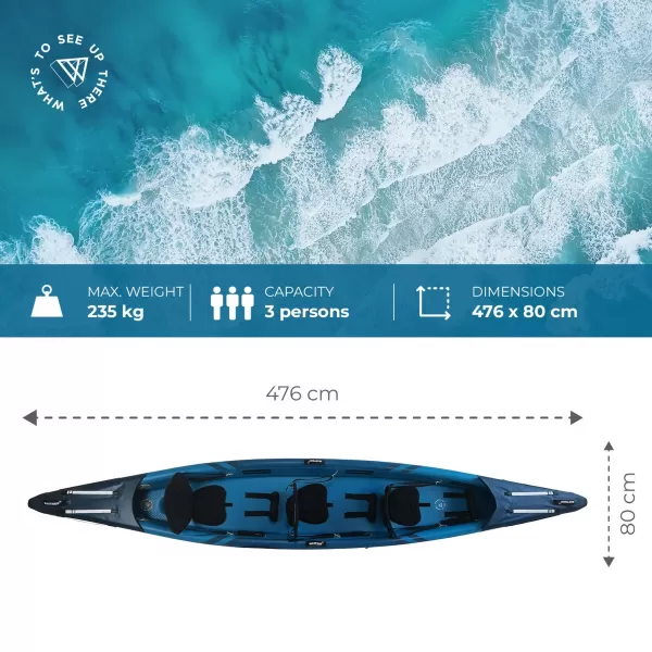 Kajak WATTSUP Torpedo 3 TM.MODRÁ 