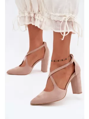 Dámske lodičky ZAZOO 1053 BEIGE