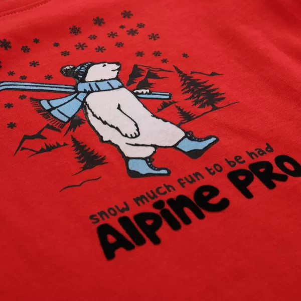  Detské tričko ALPINE PRO ECCO 2 BARBADOS CHERRY VARIANT PA 