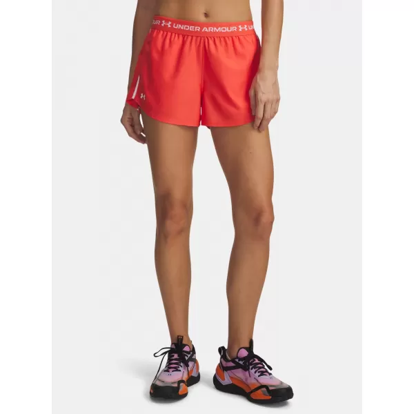  Dámske kraťasy UNDER ARMOUR TECH PLAY UP SHORTS 1389882-690 ČERVENÁ 