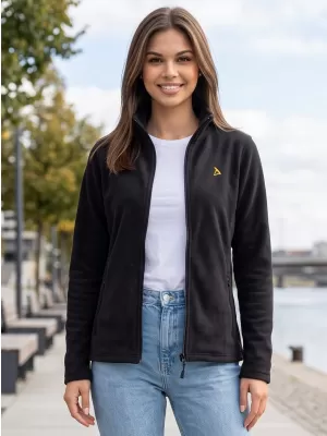 Dámska fleece mikina ALTISPORT ALW002852 ČIERNOZLATÁ