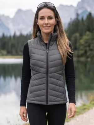 Dámska hybridná vesta MALFINI PREMIUM CROSS 558 LIGHT ANTHRACITE