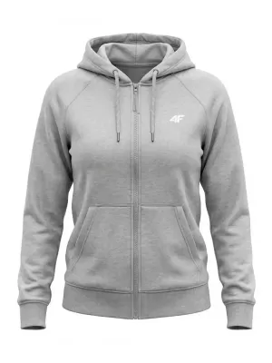 Dámska mikina 4F WMM00TSWSF2535 COLD LIGHT GREY MELANGE