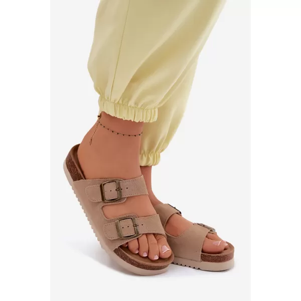  Dámske šľapky BOTO 2832 KHAKI 