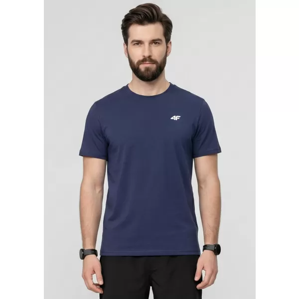  Pánske funkčné tričko 4F WAW25TFTSM1526 DENIM 