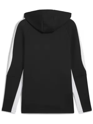 Pánska mikina PUMA TEAMEVOSTRIPE HOODY 659954-03 PUMA BLACK/PUMA SILVER