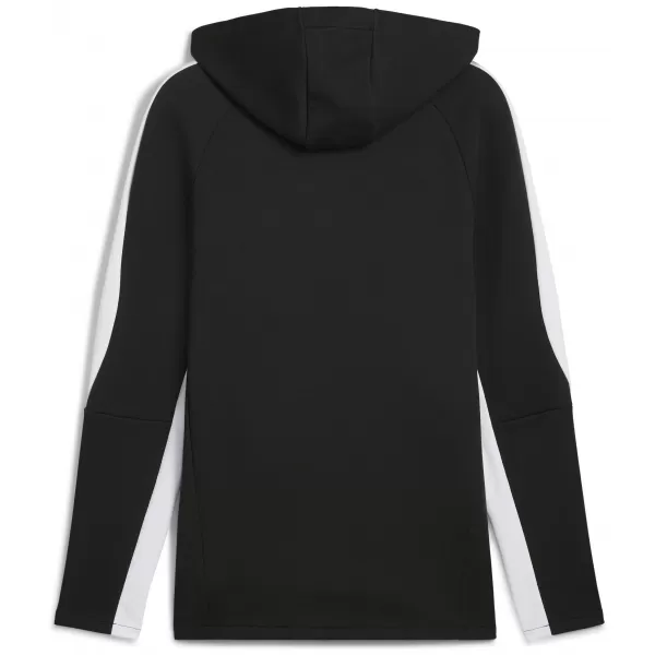  Pánska mikina PUMA TEAMEVOSTRIPE HOODY 659954-03 PUMA BLACK/PUMA SILVER 