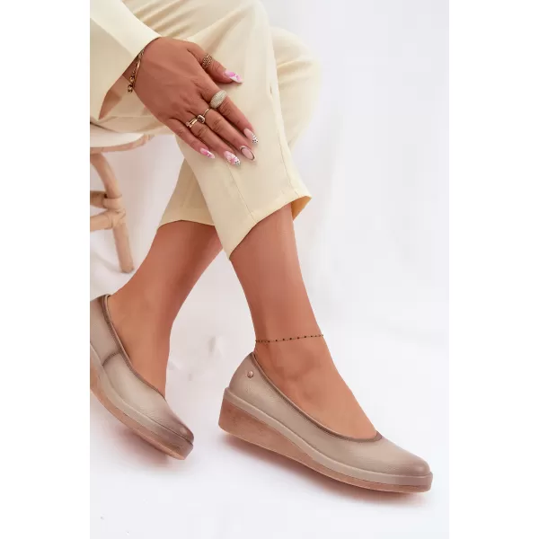  Dámske poltopánky VINCEZA 39987 BEIGE 