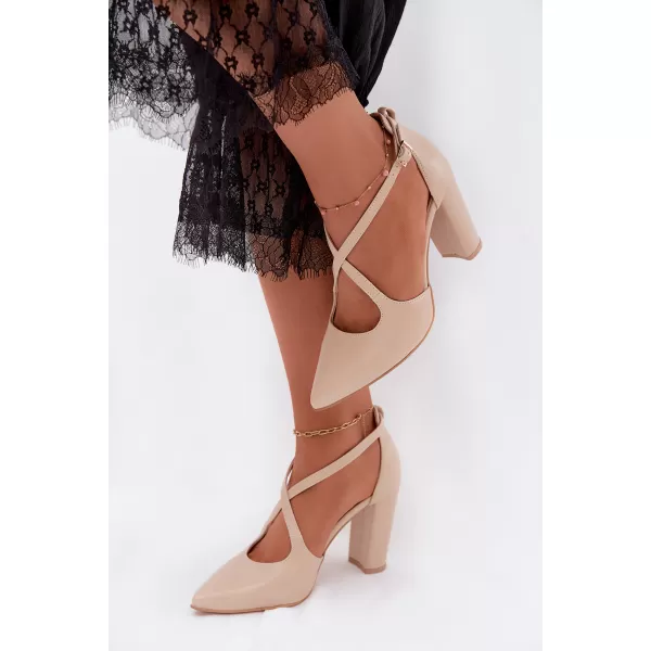  Dámske lodičky ZAZOO 1053 BROWN 