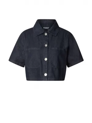 Dámska košeľa URBAN CLASSICS TB8372 BLUE RINSED WASHED