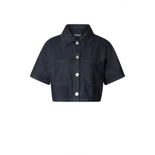  Dámska košeľa URBAN CLASSICS TB8372 BLUE RINSED WASHED 