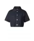 Dámska košeľa URBAN CLASSICS TB8372 BLUE RINSED WASHED