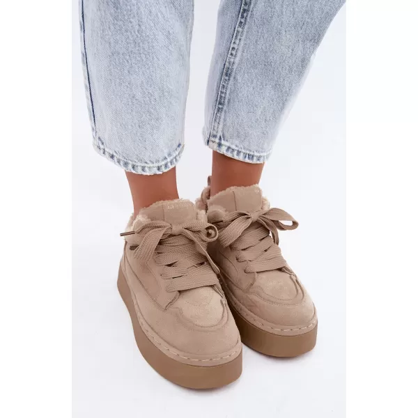  Dámske snehule BIG STAR SHOES UU274187 BEIGE 