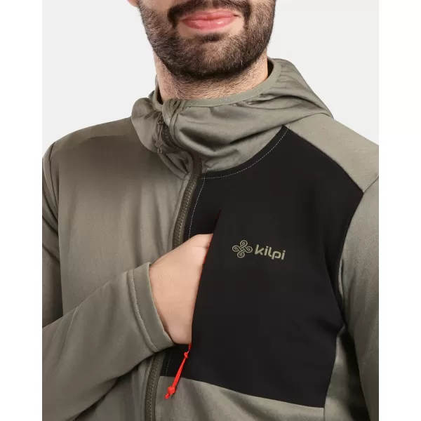  Pánska fleece mikina KILPI SEVELEN-M 1M0202KI ZELENÁ 