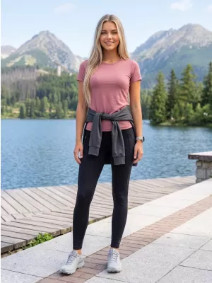 Dámske športové legíny ALPINE PRO GEMSA BLACK