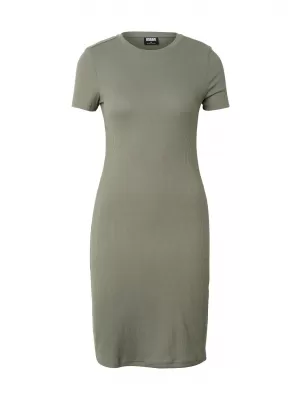 Dámske šaty URBAN CLASSICS TB8275 PALE OLIVE